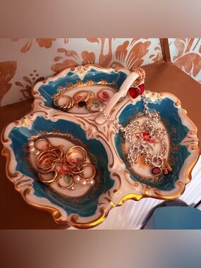 Rare Vintage JLMenau Graf Von Henneberg Divided Dish Hand Numbered 57211